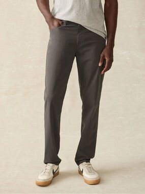 Faherty Movement 5 Pocket Pant Graphite 35WX32L Athleisure Golf Outdoor